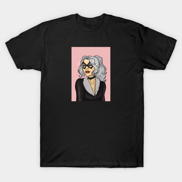 Black Cat T-Shirt by Christian Carroll